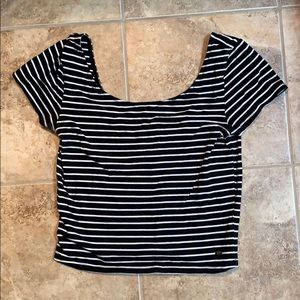 Striped crop top